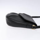 Burberrys Shoulder Bag Leather Black Gold Auth ep10257-3