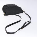 Burberrys Shoulder Bag Leather Black Gold Auth ep10257-7