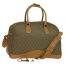 GUCCI GG Canvas Boston Bag 2way Gold Beige Auth ep10259-1
