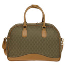 GUCCI GG Canvas Boston Bag 2way Gold Beige Auth ep10259-2