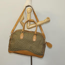 GUCCI GG Canvas Boston Bag 2way Gold Beige Auth ep10259-26