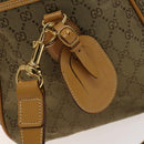GUCCI GG Canvas Boston Bag 2way Gold Beige Auth ep10259-6