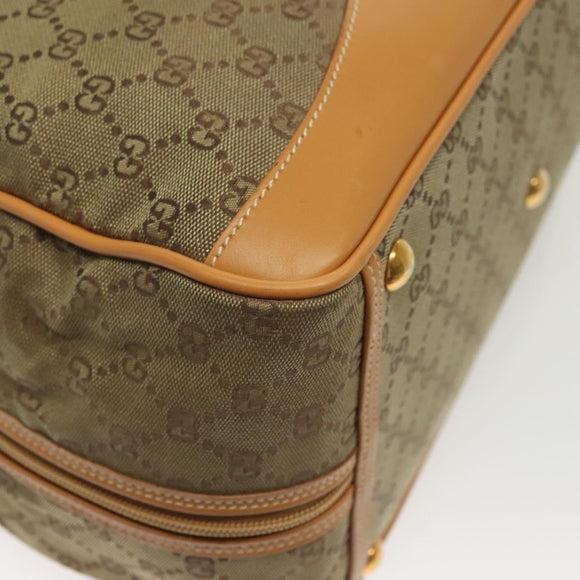 GUCCI GG Canvas Boston Bag 2way Gold Beige 013 123 3659 Auth ep10260