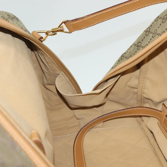 GUCCI GG Canvas Boston Bag 2way Gold Beige 013 123 3659 Auth ep10260