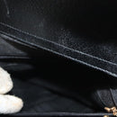 GUCCI Bamboo Hand Bag Leather Black Gold 002 1186 0260 Auth ep10262-18