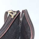 Christian Dior Trotter Canvas Shoulder Bag Brown Gold Auth ep10263-21