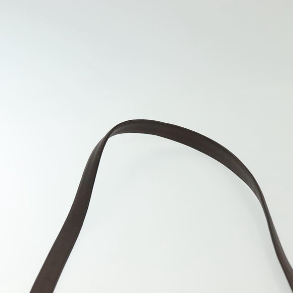 Christian Dior Trotter Canvas Shoulder Bag Brown Gold Auth ep10263