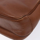 Burberrys Shoulder Bag Leather Gold Brown Auth ep10267-12