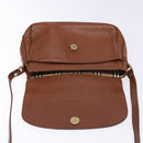 Burberrys Shoulder Bag Leather Gold Brown Auth ep10267-17