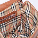 Burberrys Shoulder Bag Leather Gold Brown Auth ep10267-19