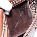 Burberrys Shoulder Bag Leather Gold Brown Auth ep10267-21