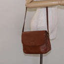 Burberrys Shoulder Bag Leather Gold Brown Auth ep10267-23