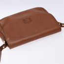 Burberrys Shoulder Bag Leather Gold Brown Auth ep10267-6