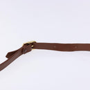 Burberrys Shoulder Bag Leather Gold Brown Auth ep10267-8