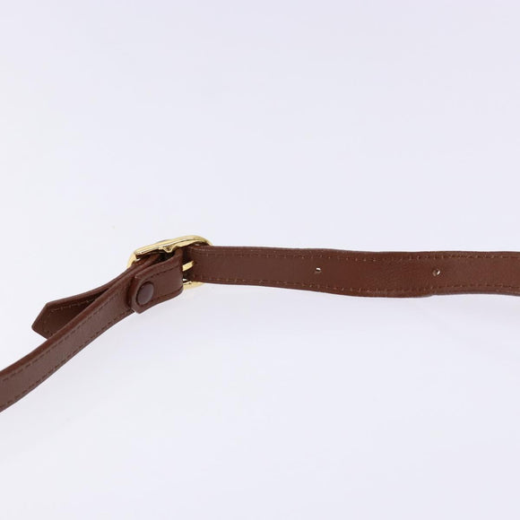 Burberrys Shoulder Bag Leather Gold Brown Auth ep10267