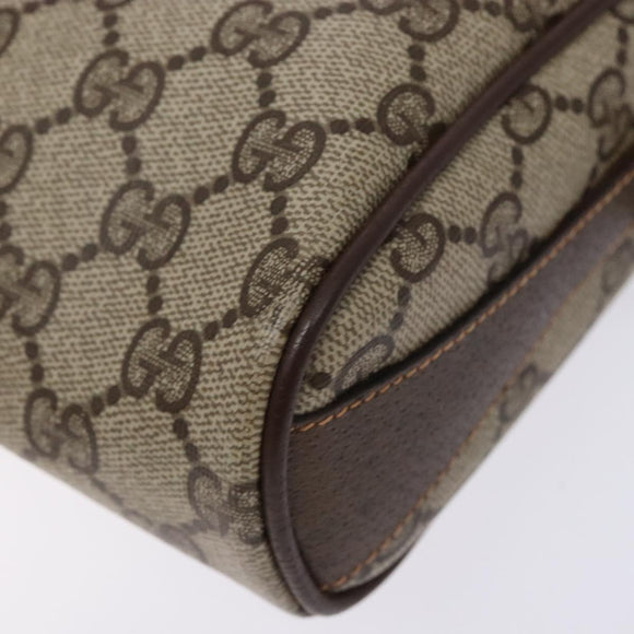 GUCCI GG Supreme Web Sherry Line Shoulder Bag PVC Beige 89 02 018 Auth ep10268