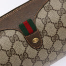 GUCCI GG Supreme Web Sherry Line Shoulder Bag PVC Beige 89 02 018 Auth ep10268-18