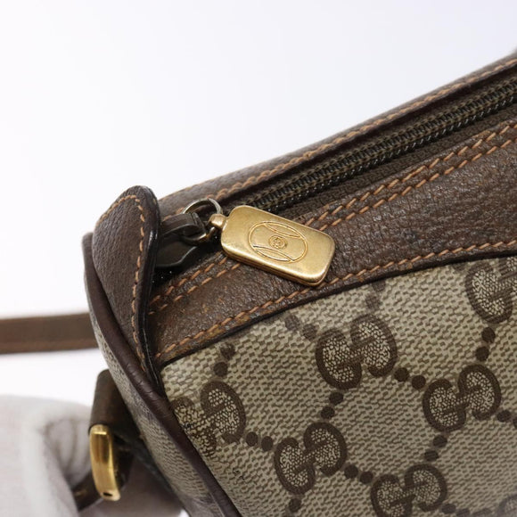 GUCCI GG Supreme Web Sherry Line Shoulder Bag PVC Beige 89 02 018 Auth ep10268