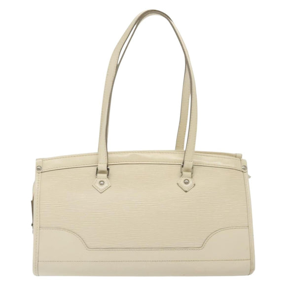 LOUIS VUITTON Epi Madeleine PM Hand Bag White Yvoire M5933J LV Auth ep10269