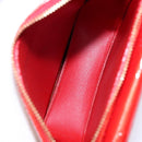 LOUIS VUITTON Monogram Vernis Motto Accessory Pouch Red M91137 LV Auth ep10275-17