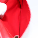 LOUIS VUITTON Monogram Vernis Motto Accessory Pouch Red M91137 LV Auth ep10275-20