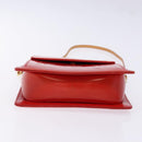 LOUIS VUITTON Monogram Vernis Motto Accessory Pouch Red M91137 LV Auth ep10275-9