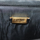 LOEWE Pouch Leather Black Gold Auth ep10276-19