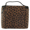 LOEWE Pouch Leather Black Gold Auth ep10276-2