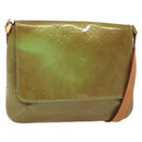 LOUIS VUITTON Monogram Vernis Thompson Street Bag Baby Blue M91009 Auth ep10278-1