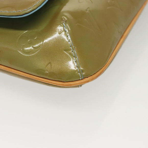 LOUIS VUITTON Monogram Vernis Thompson Street Bag Baby Blue M91009 Auth ep10278