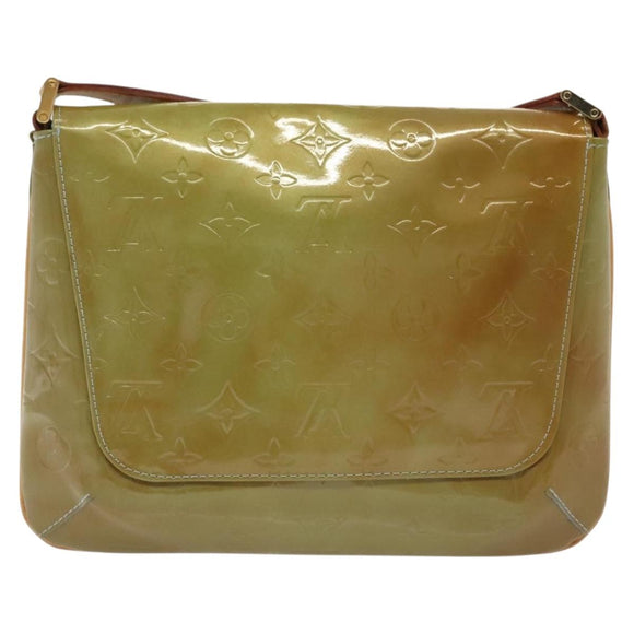 LOUIS VUITTON Monogram Vernis Thompson Street Bag Baby Blue M91009 Auth ep10278