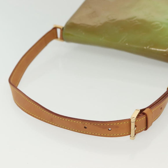 LOUIS VUITTON Monogram Vernis Thompson Street Bag Baby Blue M91009 Auth ep10278