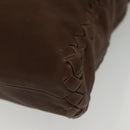 BOTTEGA VENETA Shoulder Bag Leather Brown Auth ep10281-14