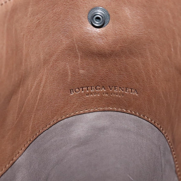 BOTTEGA VENETA Shoulder Bag Leather Brown Auth ep10281