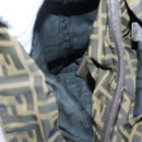 FENDI Zucca Canvas Tote Bag Black Brown Auth ep10285-18