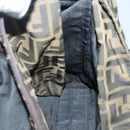 FENDI Zucca Canvas Tote Bag Black Brown Auth ep10285-19