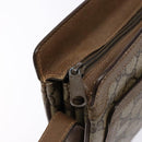 GUCCI GG Supreme Web Sherry Line Shoulder Bag PVC Beige Gold Red Auth ep10287-15