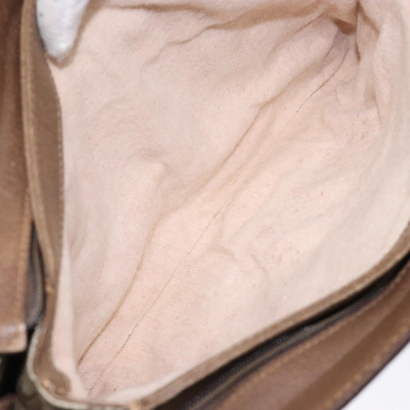 GUCCI GG Supreme Web Sherry Line Shoulder Bag PVC Beige Gold Red Auth ep10287