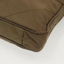 PRADA Shoulder Bag Nylon Brown Silver Auth ep10288-11
