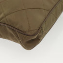 PRADA Shoulder Bag Nylon Brown Silver Auth ep10288-12