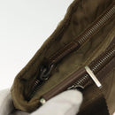 PRADA Shoulder Bag Nylon Brown Silver Auth ep10288-16