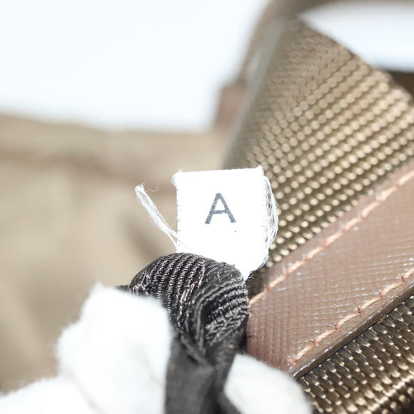 PRADA Shoulder Bag Nylon Brown Silver Auth ep10288