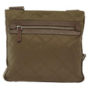 PRADA Shoulder Bag Nylon Brown Silver Auth ep10288-3