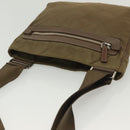 PRADA Shoulder Bag Nylon Brown Silver Auth ep10288-6