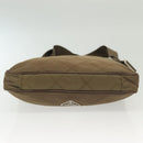 PRADA Shoulder Bag Nylon Brown Silver Auth ep10288-9