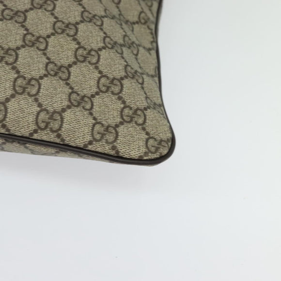 GUCCI GG Supreme Shoulder Bag PVC Beige Gold 201446 Auth ep10294