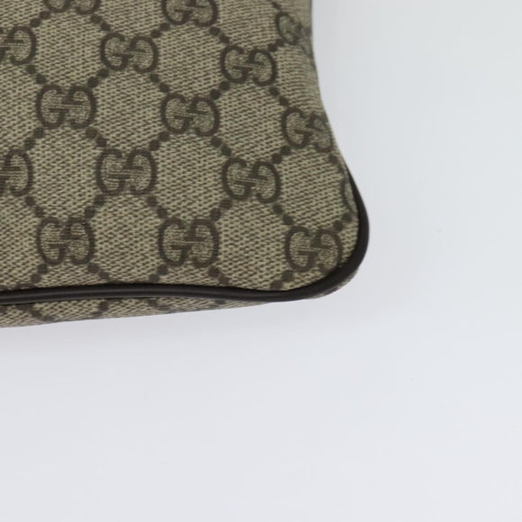 GUCCI GG Supreme Shoulder Bag PVC Beige Gold 201446 Auth ep10294