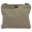 GUCCI GG Supreme Shoulder Bag PVC Beige Gold 201446 Auth ep10294-13