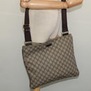 GUCCI GG Supreme Shoulder Bag PVC Beige Gold 201446 Auth ep10294-21