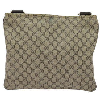 GUCCI GG Supreme Shoulder Bag PVC Beige Gold 201446 Auth ep10294 - 0